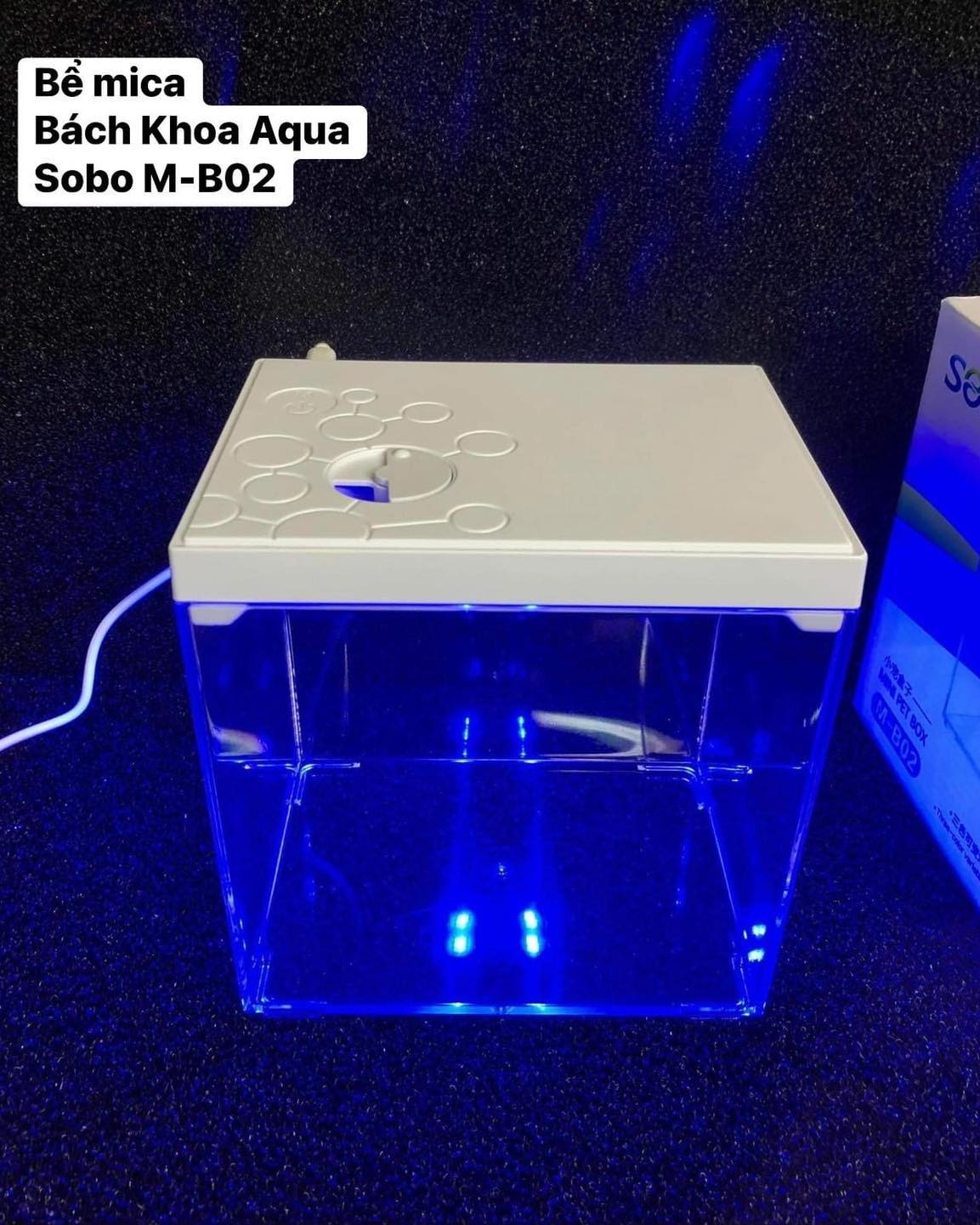 Bể cá Mini Pet Box SOBO M-B01 và M-B02 có đèn led